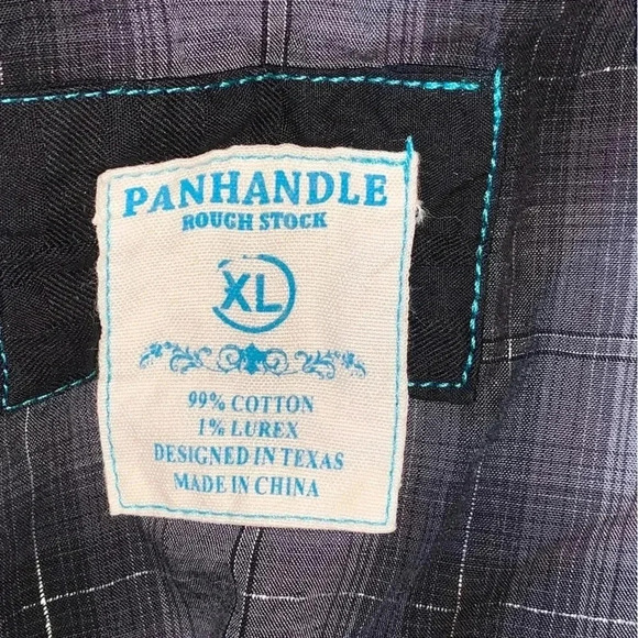 Panhandle Roughstock Western Button Snap Front Shirt Women’s XL Plaid Rockabilly - Picture 7 of 12